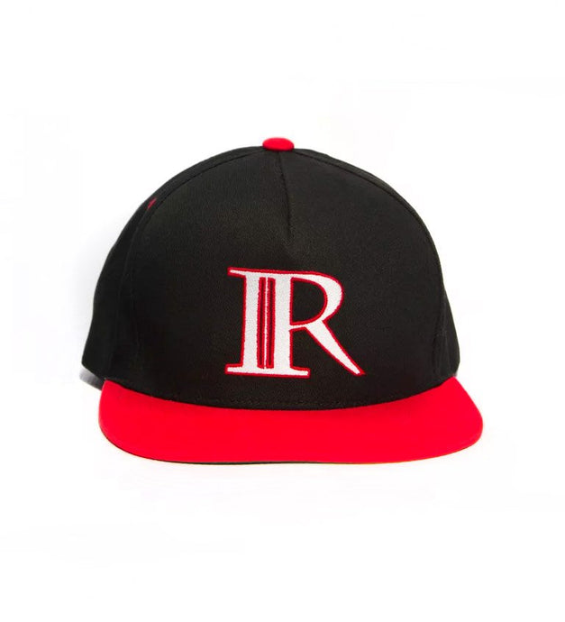 WHITE AND RED LOGO SNAPBACK