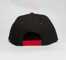 Load image into Gallery viewer, WHITE AND RED LOGO SNAPBACK